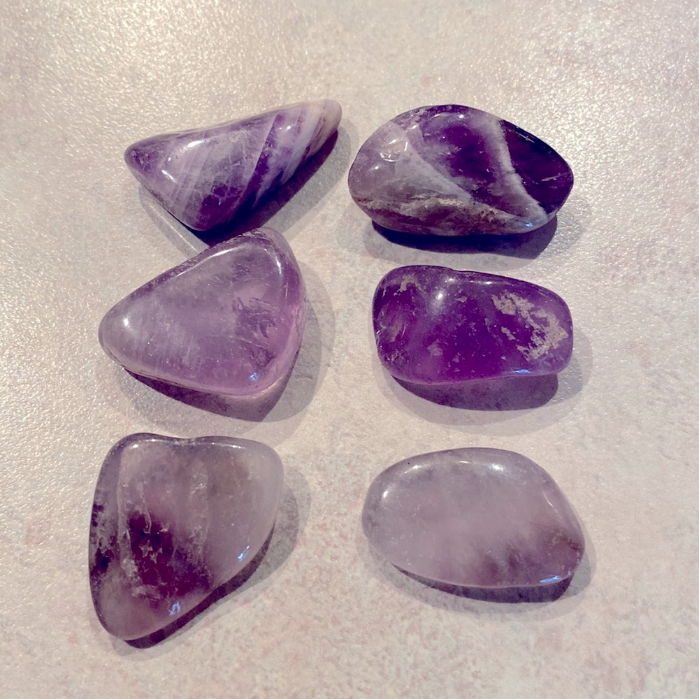 6 piece amethyst